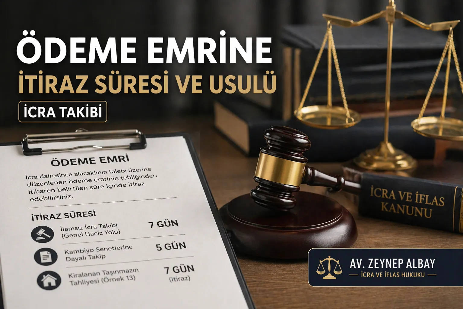 Ödeme Emrine İtiraz Süresi ve Usulü (İcra Takibi)