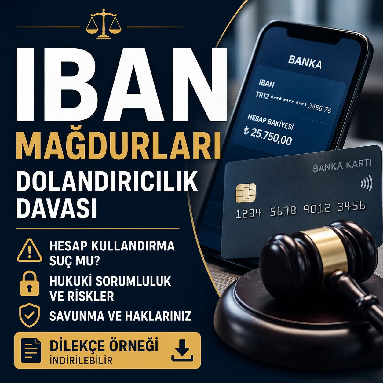 IBAN Mağduriyeti: Banka Hesabı Kullandırma ve Dolandırıcılık Davası
